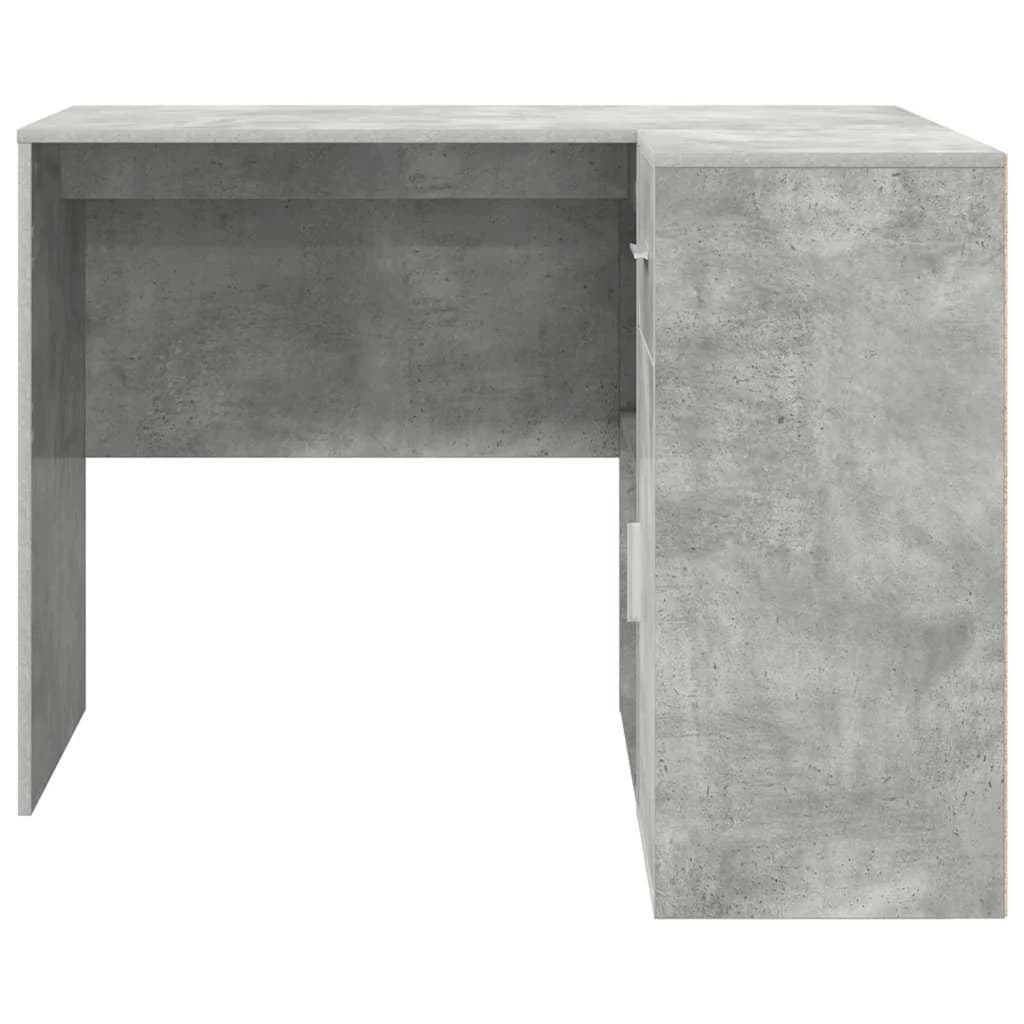 Kotniška miza s predalom Betonsko siva 102 x 88 x 75 cm - slika 8