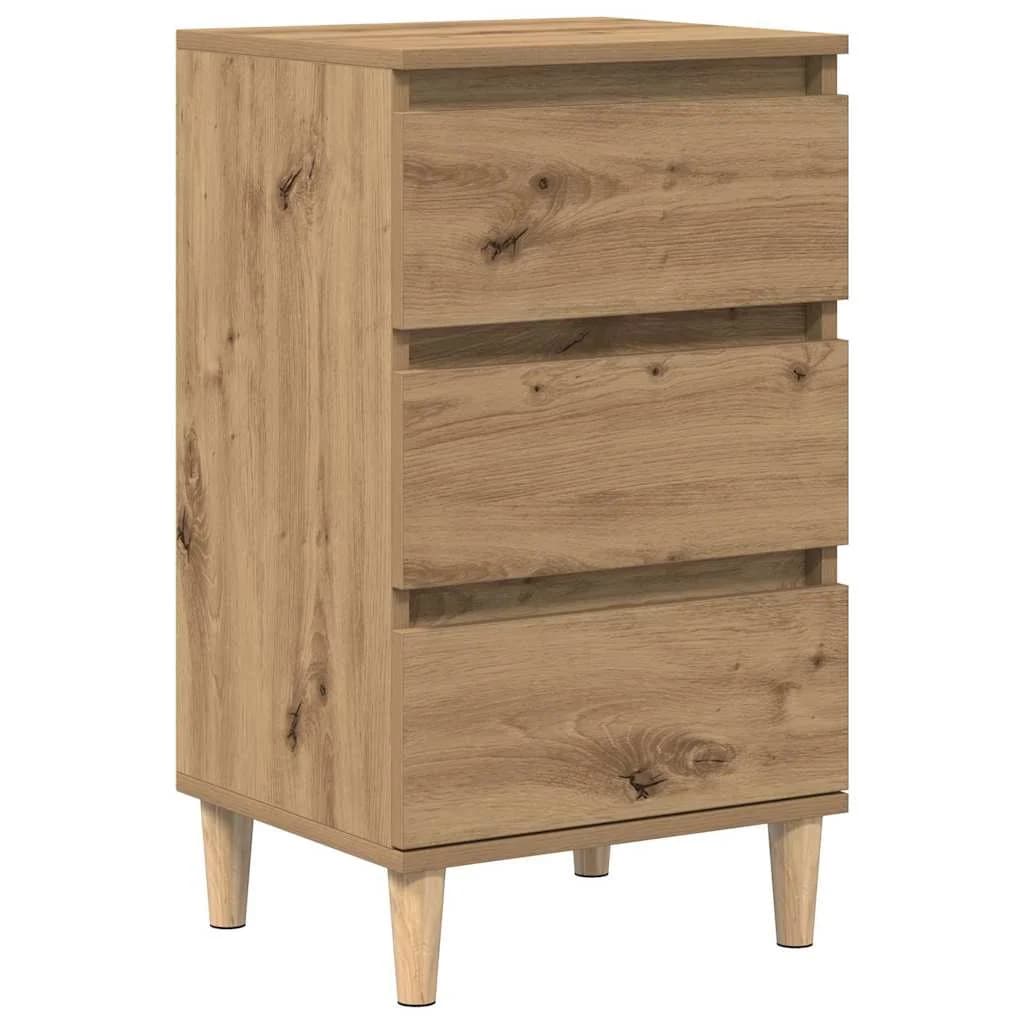 Nočna omarica Umetni hrast 40 x 35 x 70 cm Inženirski les - slika 2