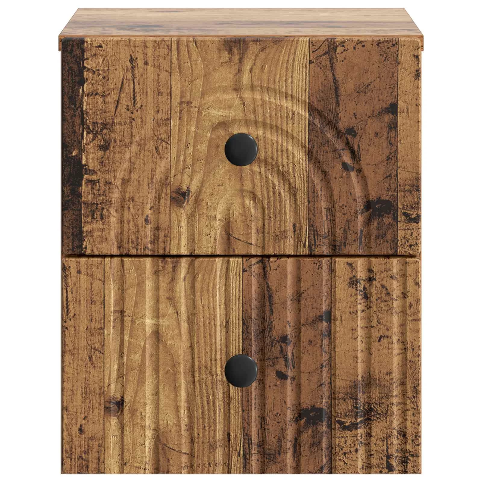 Stenski nočni omarici Star les 33 x 34,5 x 40 cm Inženirski les - slika 5