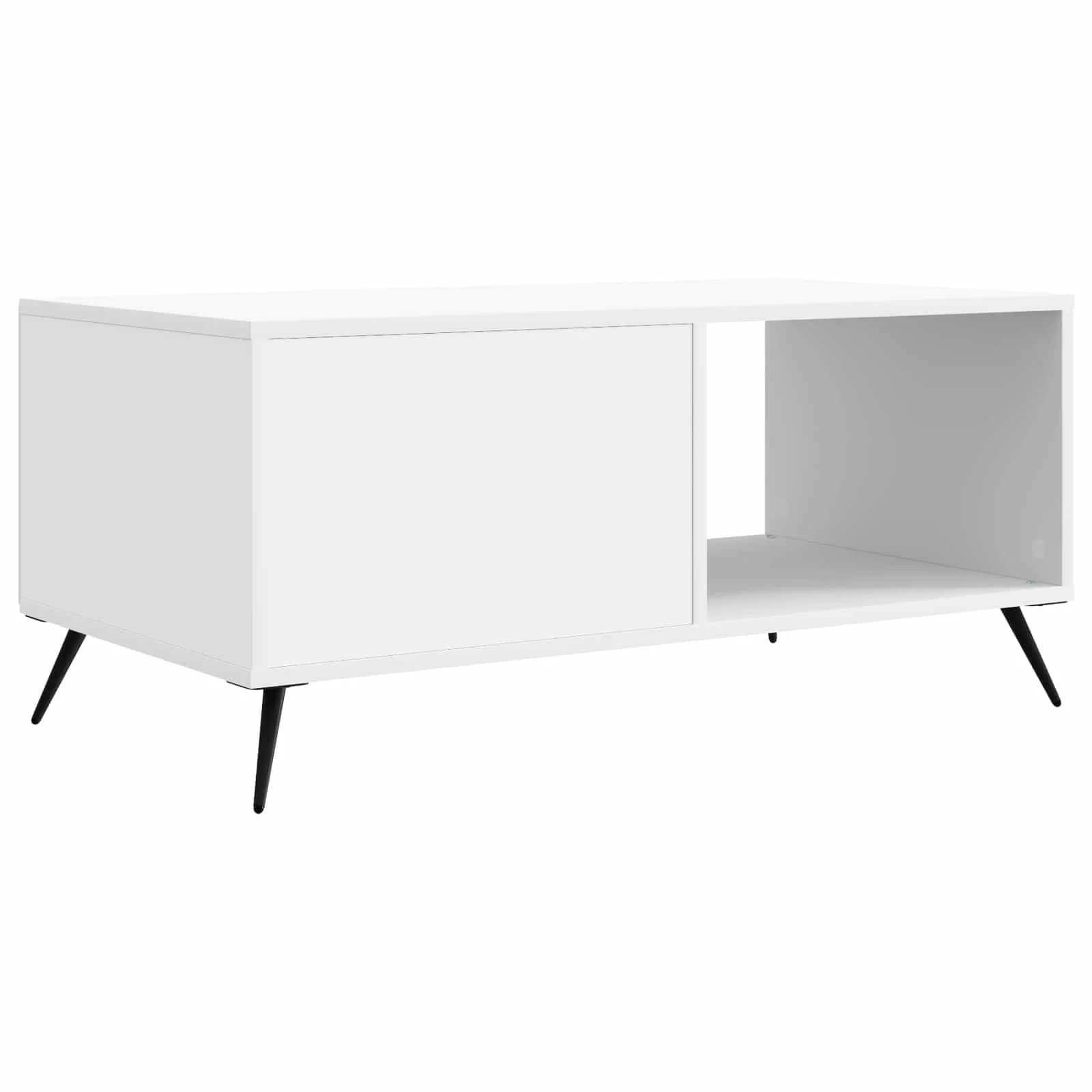 Klubska miza Bela 90 x 50 x 40 cm Inženirski les - slika 7