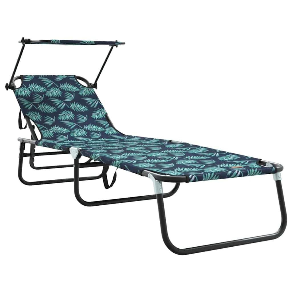 Zložljiv ležalnik večbarvno 190 x 57 x 81 cm oxford - slika 2