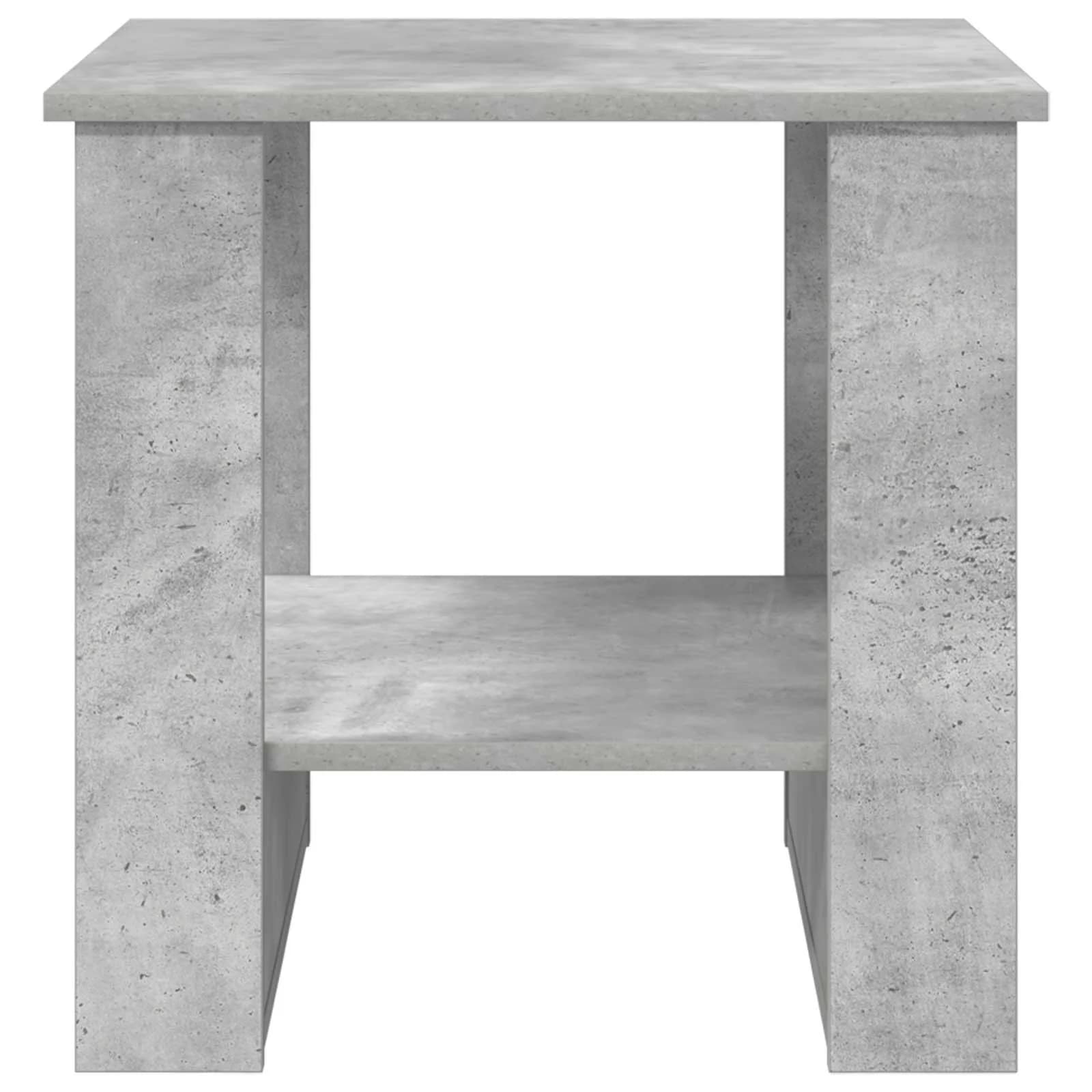 Klubska miza Betonsko siva 51 x 50 x 50 cm Inženirski les - slika 5