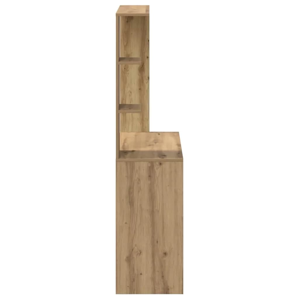 Miza Umetni hrast Inženirski les 78,5 x 37 x 154,5 cm - slika 6