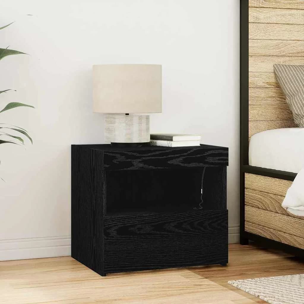 Nočna omarica Črna Orehovina 50 x 40 x 45 cm Inženirski les