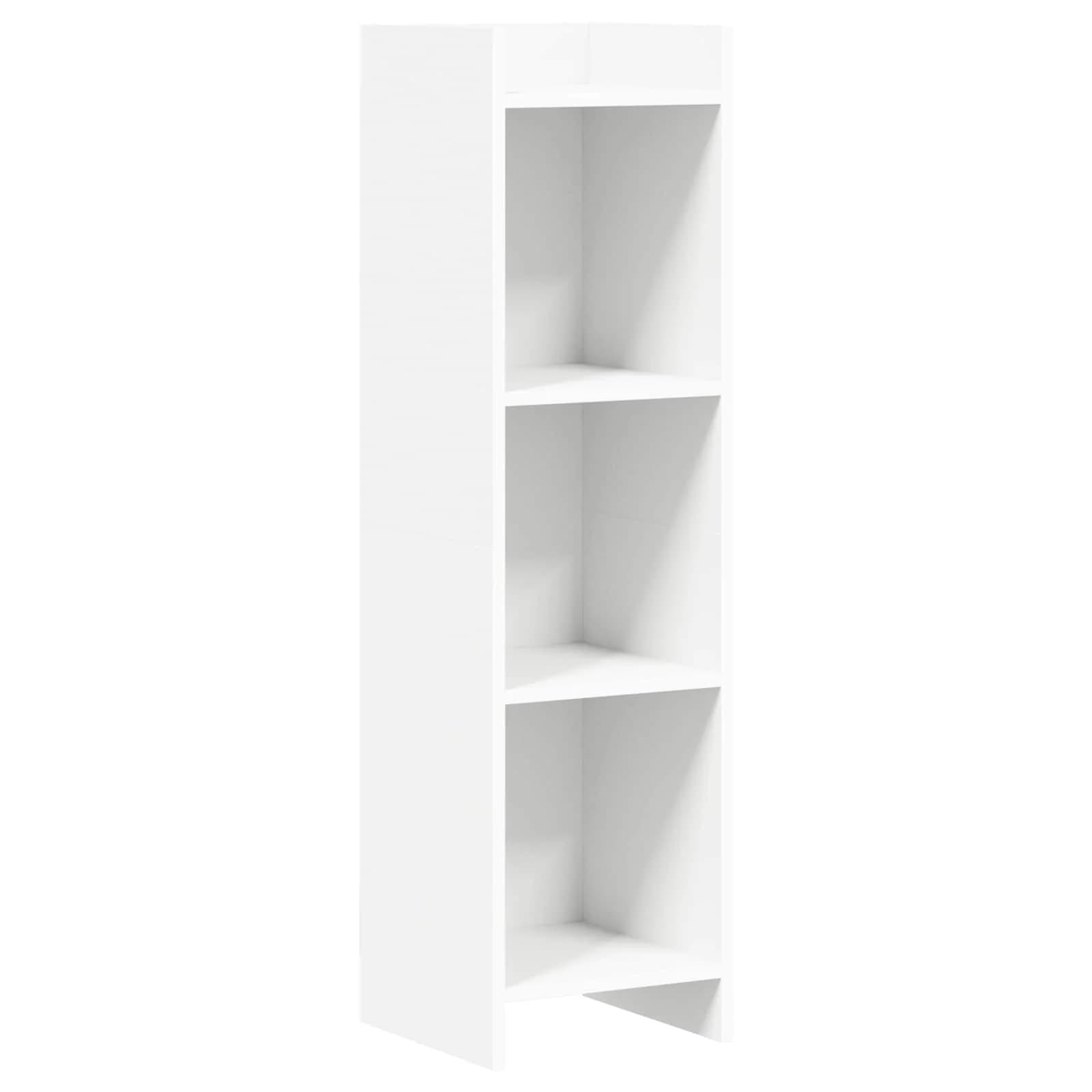 Knjižna omara Bela 30 x 30 x 111 cm Inženirski les - slika 2