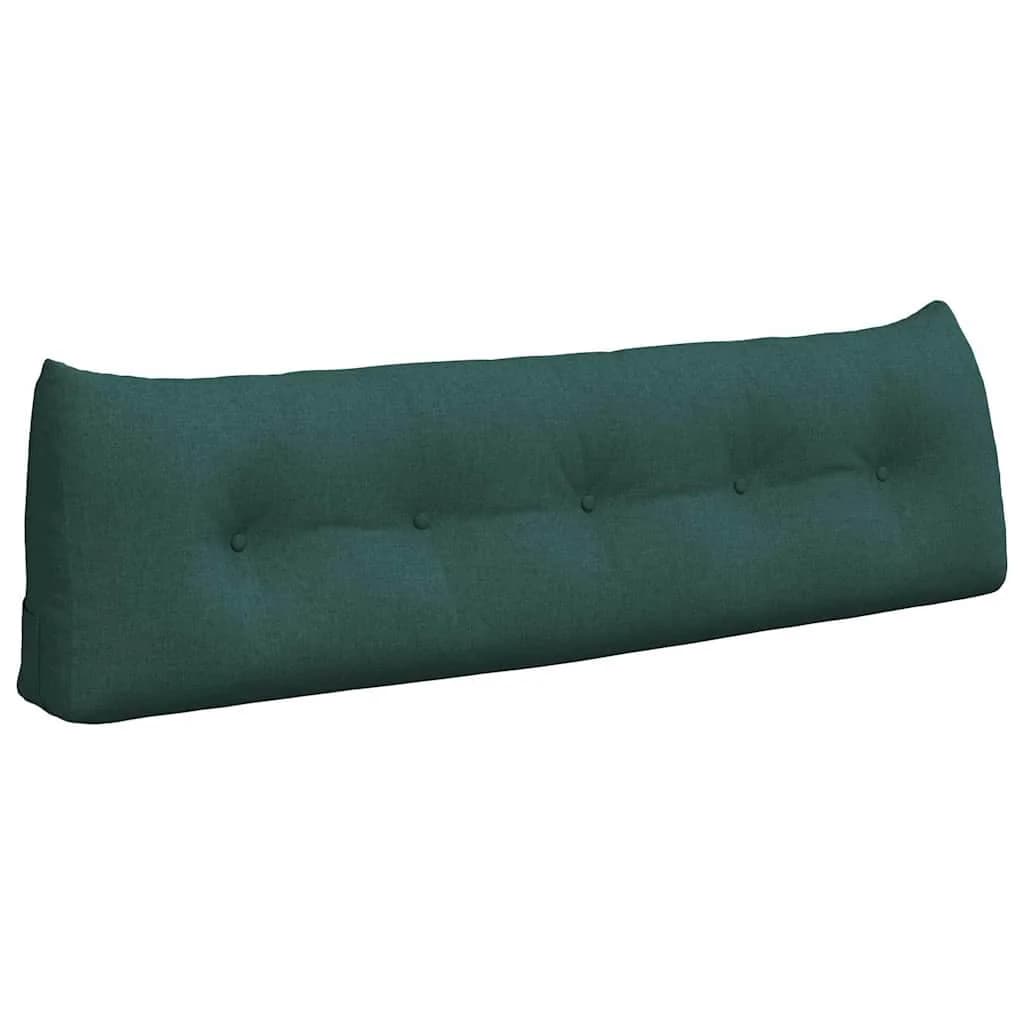 Poglavni vzglavnik Temno zelena 160 x 24 x 50 cm blago - slika 2