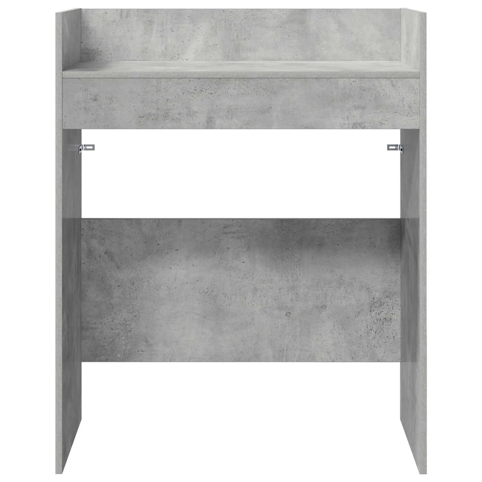 DJ miza Betonsko siva 82 x 45 x 102 cm Inženirski les - slika 4