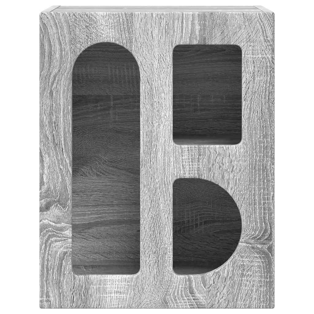 Nočna omarica ELST 2 kos Siva Sonoma 40 x 35 x 50 cm - slika 6