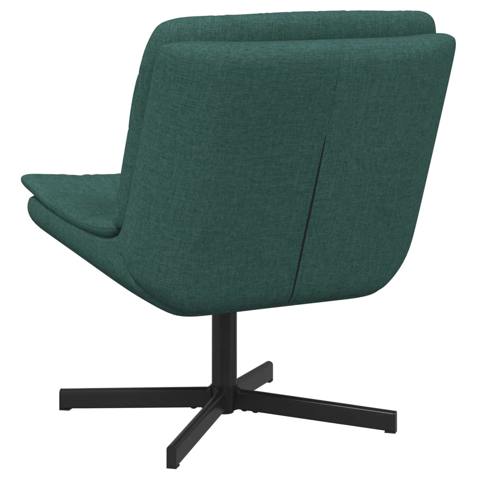 Vrtljiv stol Temno zelena 63 x 75 x 76 cm blago - slika 4