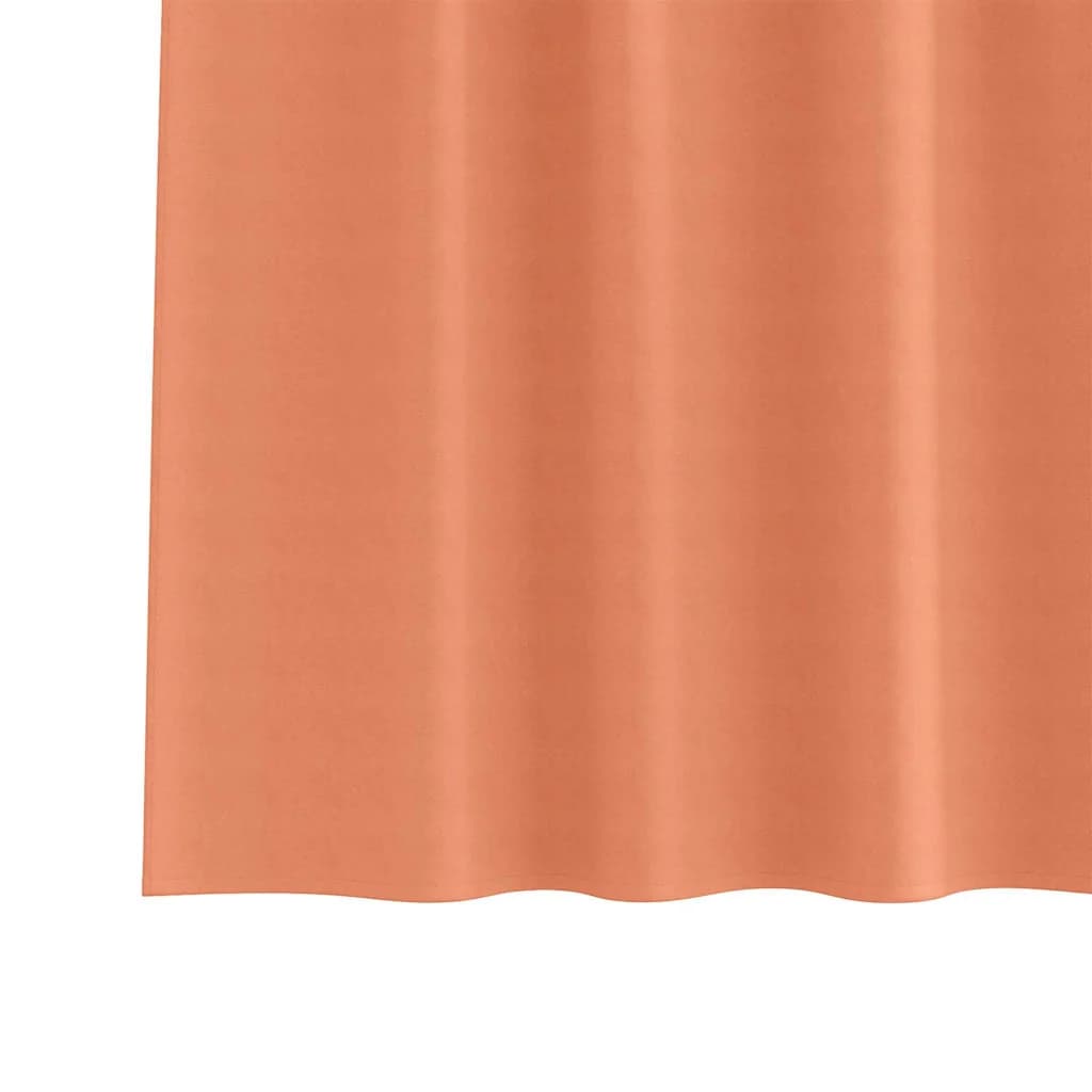 Zavese za zatemnitev z obroči 2 kos Terakota 260 x 140 cm - slika 6