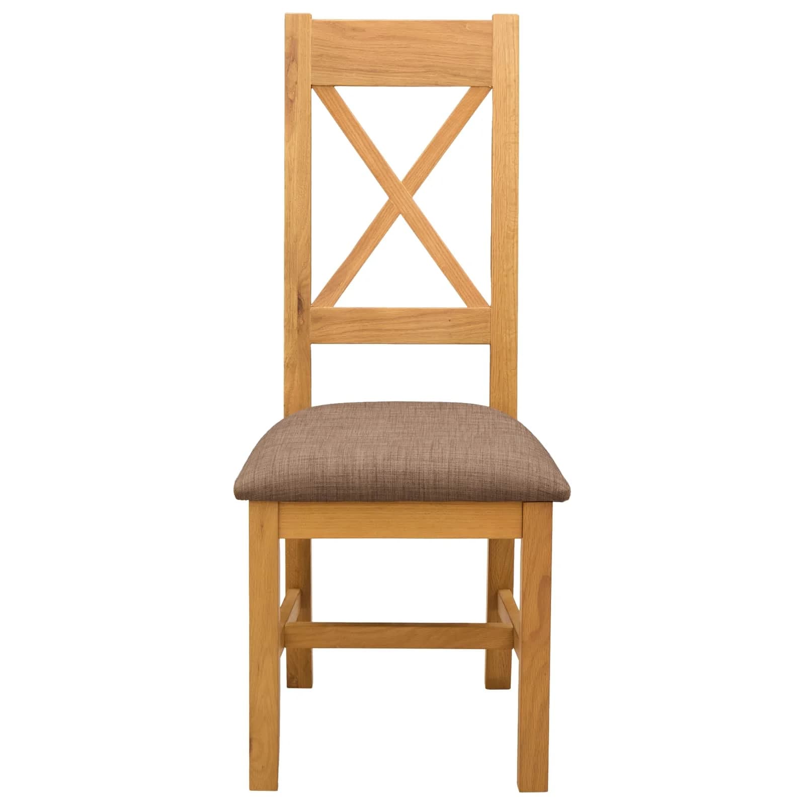 Jedilni stol 2 kos Masivno hrastovo les Siva 45 x 54 x 105 cm - slika 3