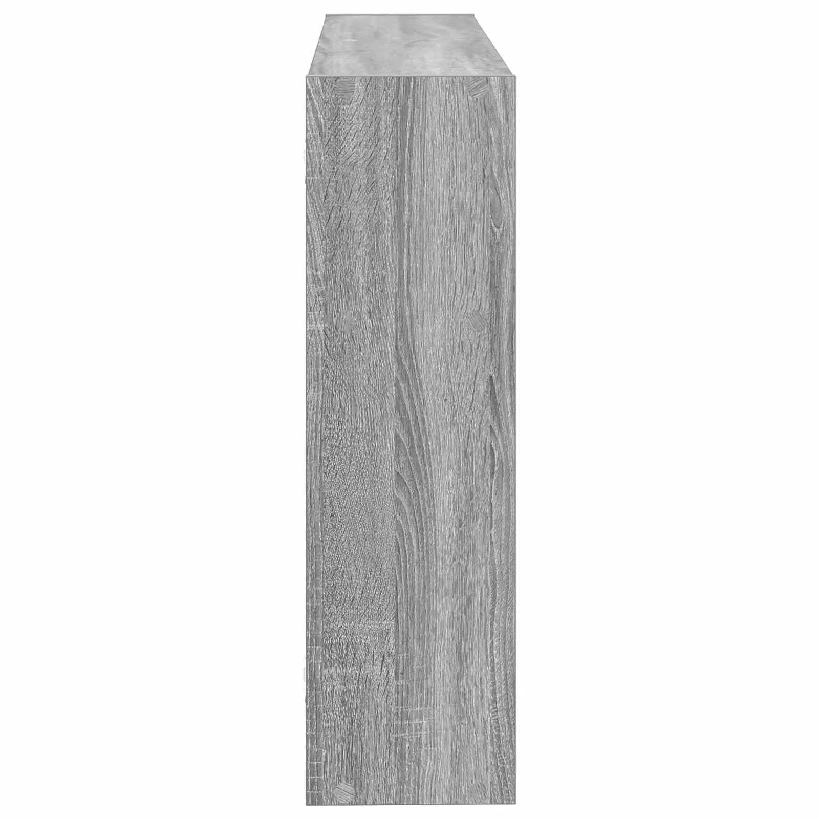 Stenska polica Montaža za steno Siva Sonoma 95 x 20 x 69,5 cm - slika 5