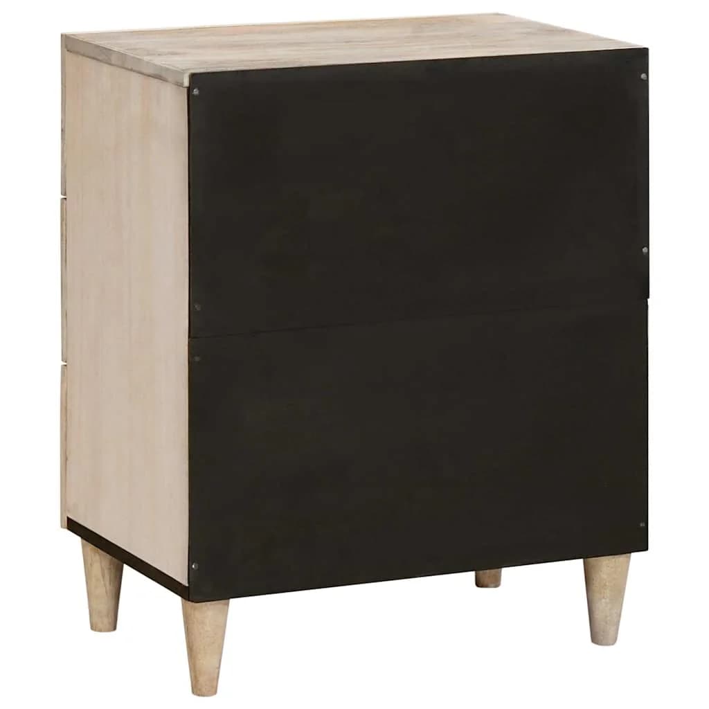 Nočna omarica Bela 50 x 33 x 62 cm Inženirski les - slika 5
