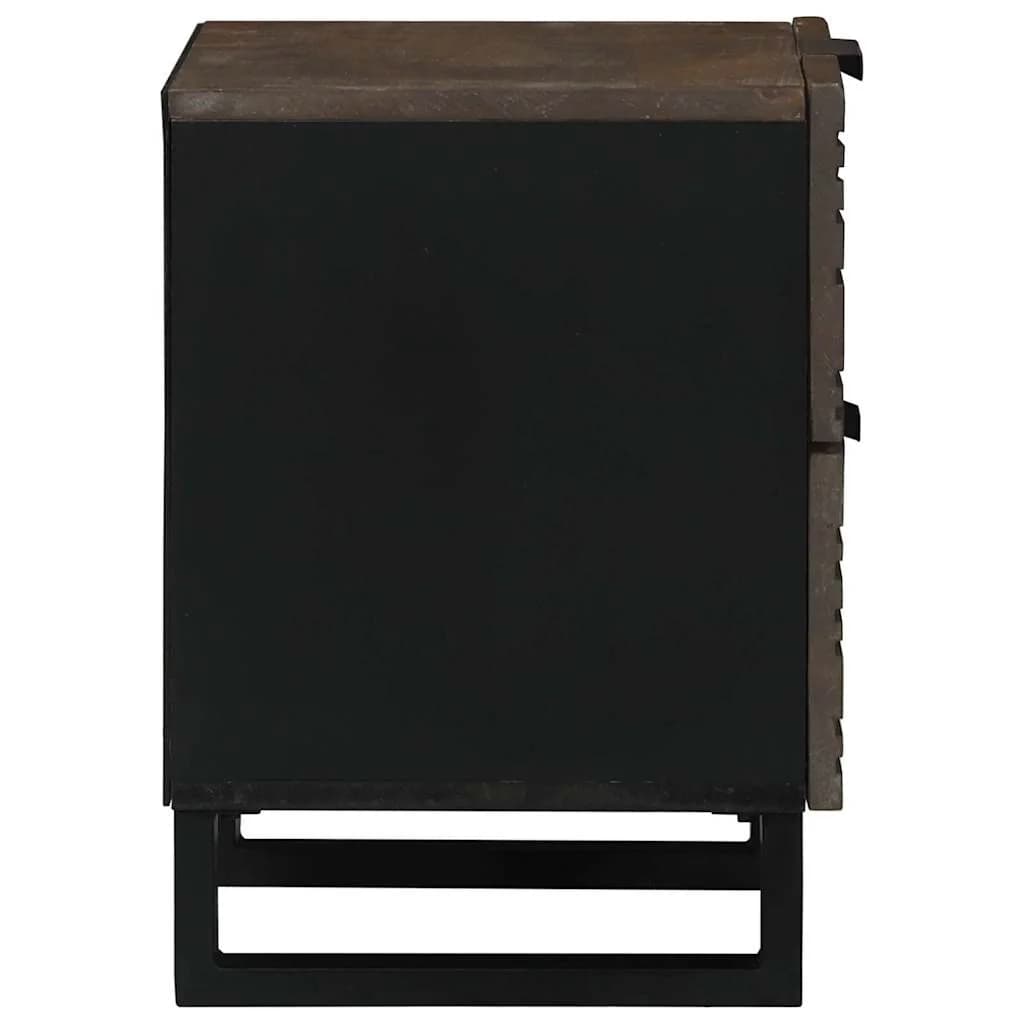 Nočna omarica 2 kos Oreh 40 x 33 x 46 cm Inženirski les - slika 6