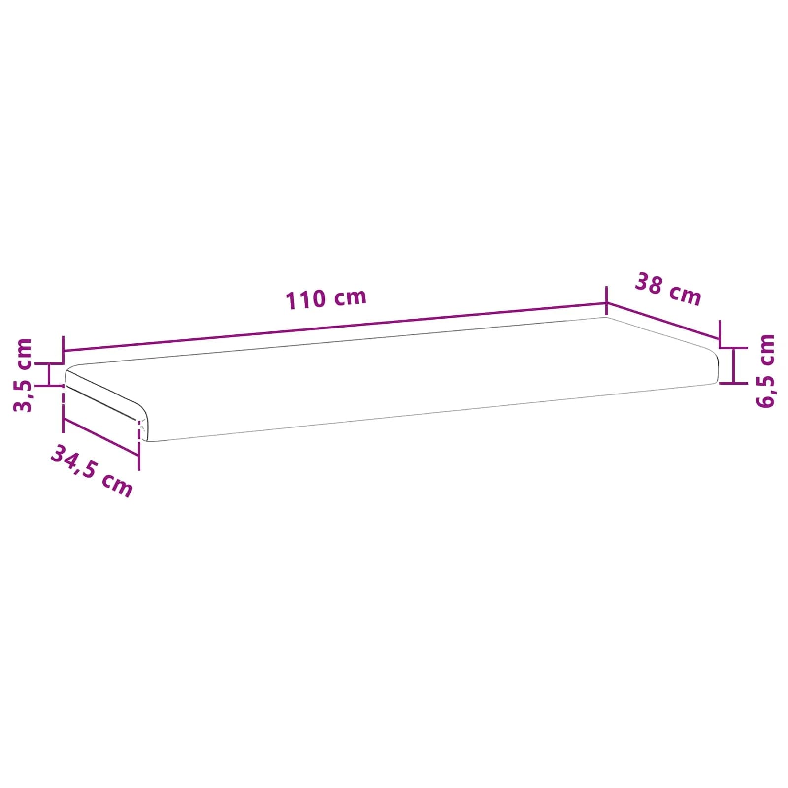 Blazina za klop Blago Modra Globina 35 cm - slika 10