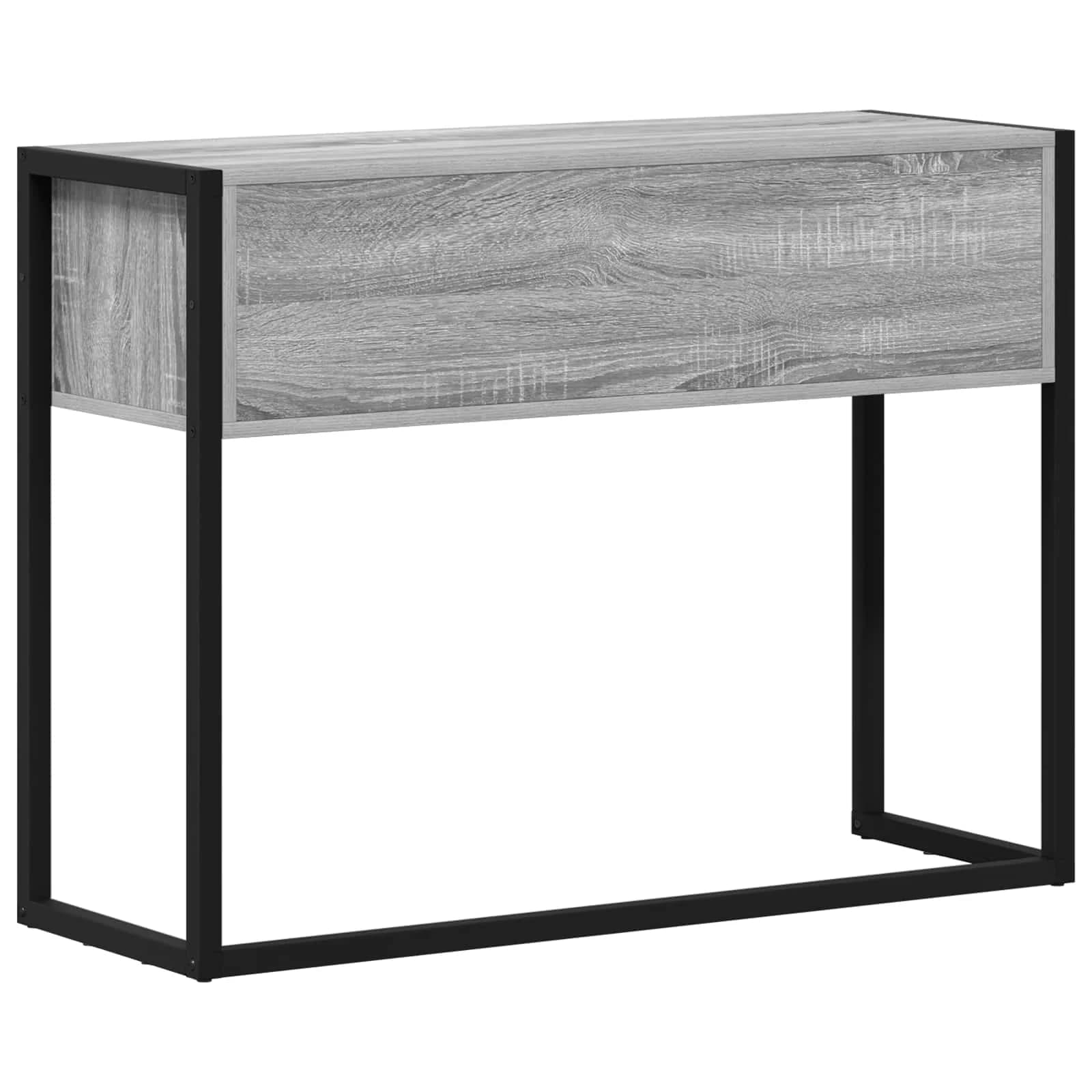 Stranska miza Siva Sonoma 100 x 36 x 75 cm Inženirski les - slika 8