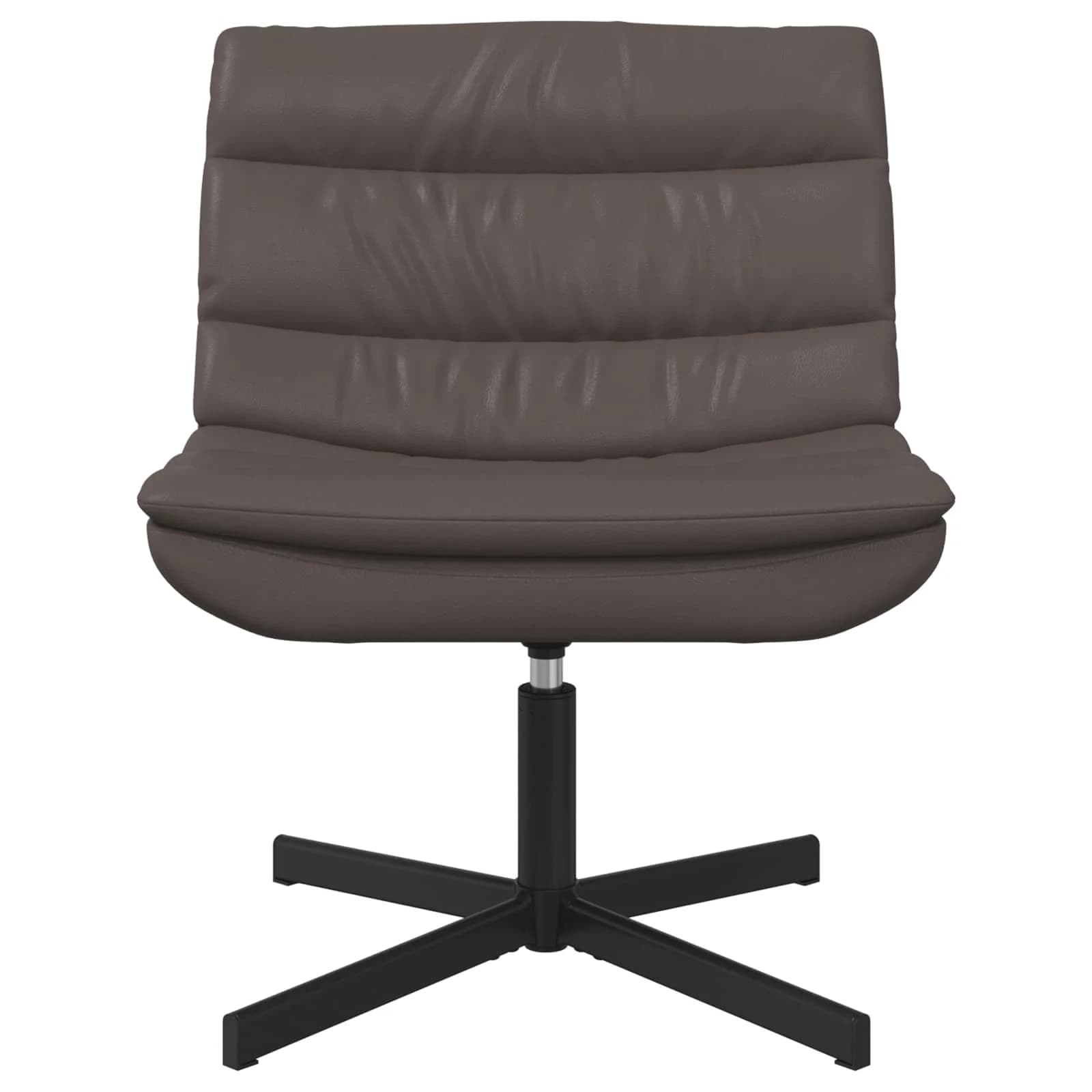 Vrtljiv stol Rjava 63 x 75 x 76 cm Svetleč PU - slika 2