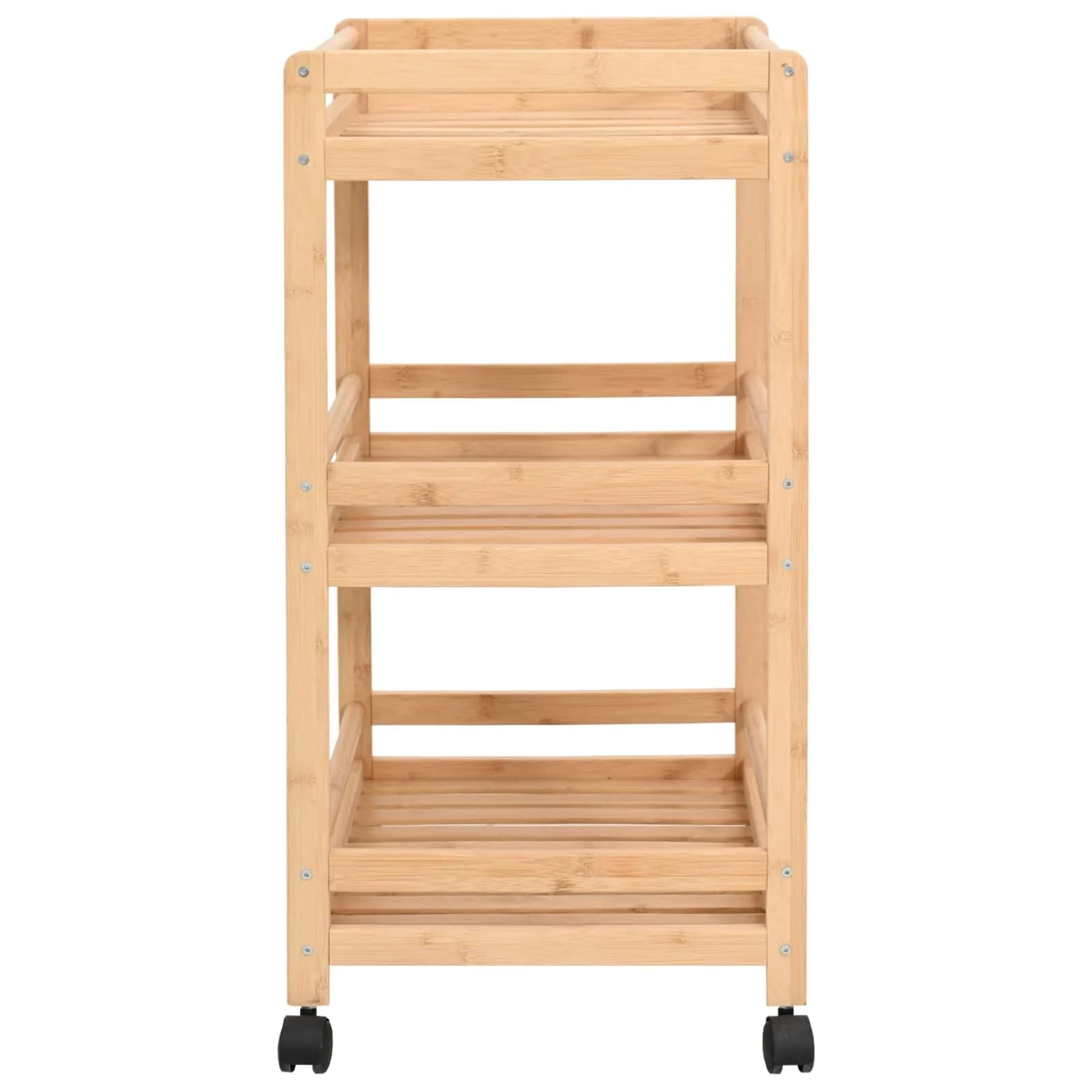 Kuhinjski voziček s koleščki Naravna 46 x 38 x 76 cm Bambus - slika 5