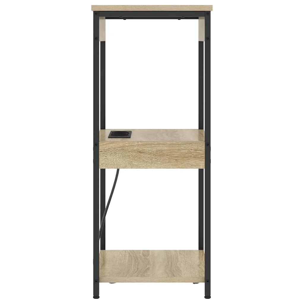 Nočna omarica Sonoma hrast 41 x 31 x 76 cm Inženirski les - slika 6