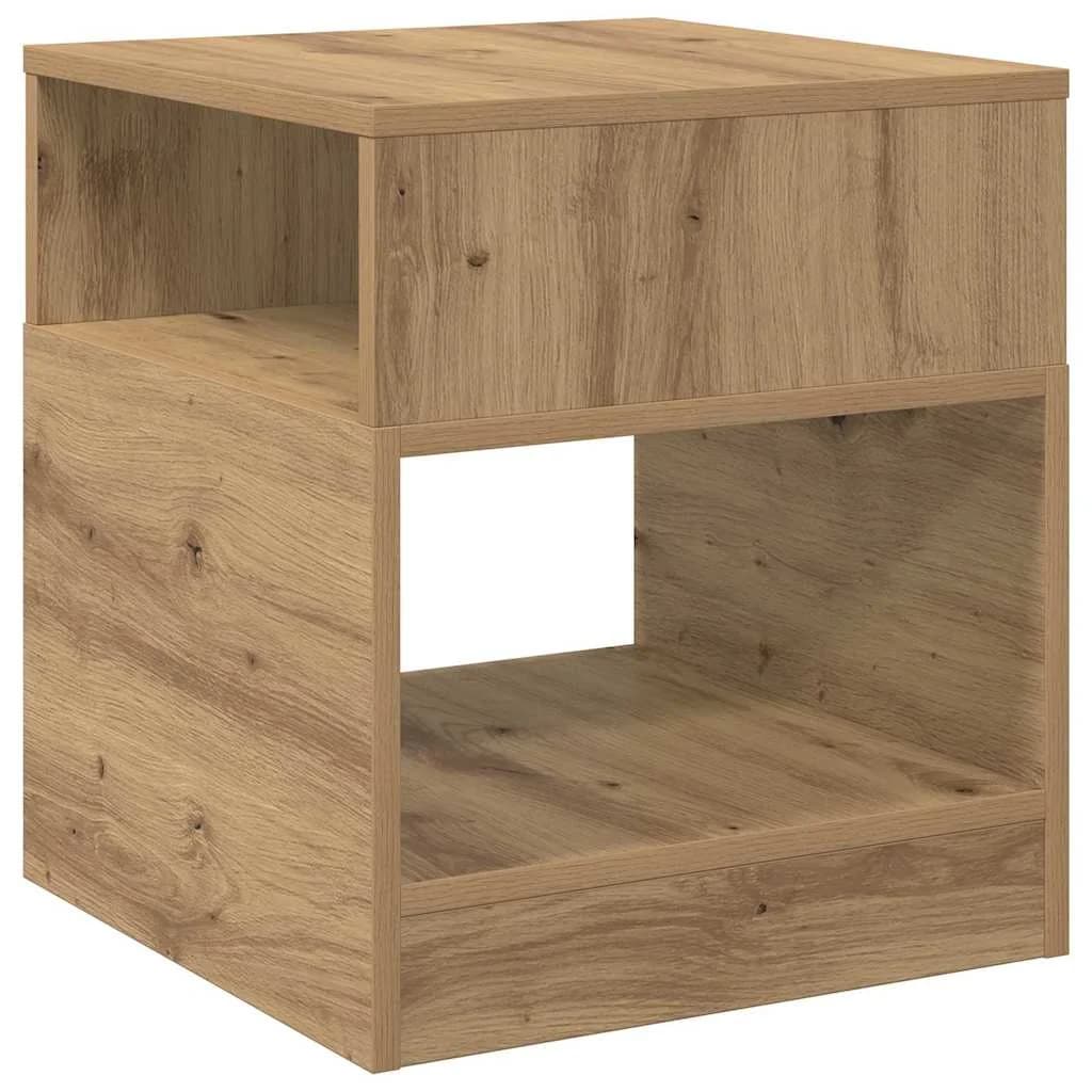 Stranska miza 2 kos Umetni hrast 40,5 x 40 x 45 cm - slika 5