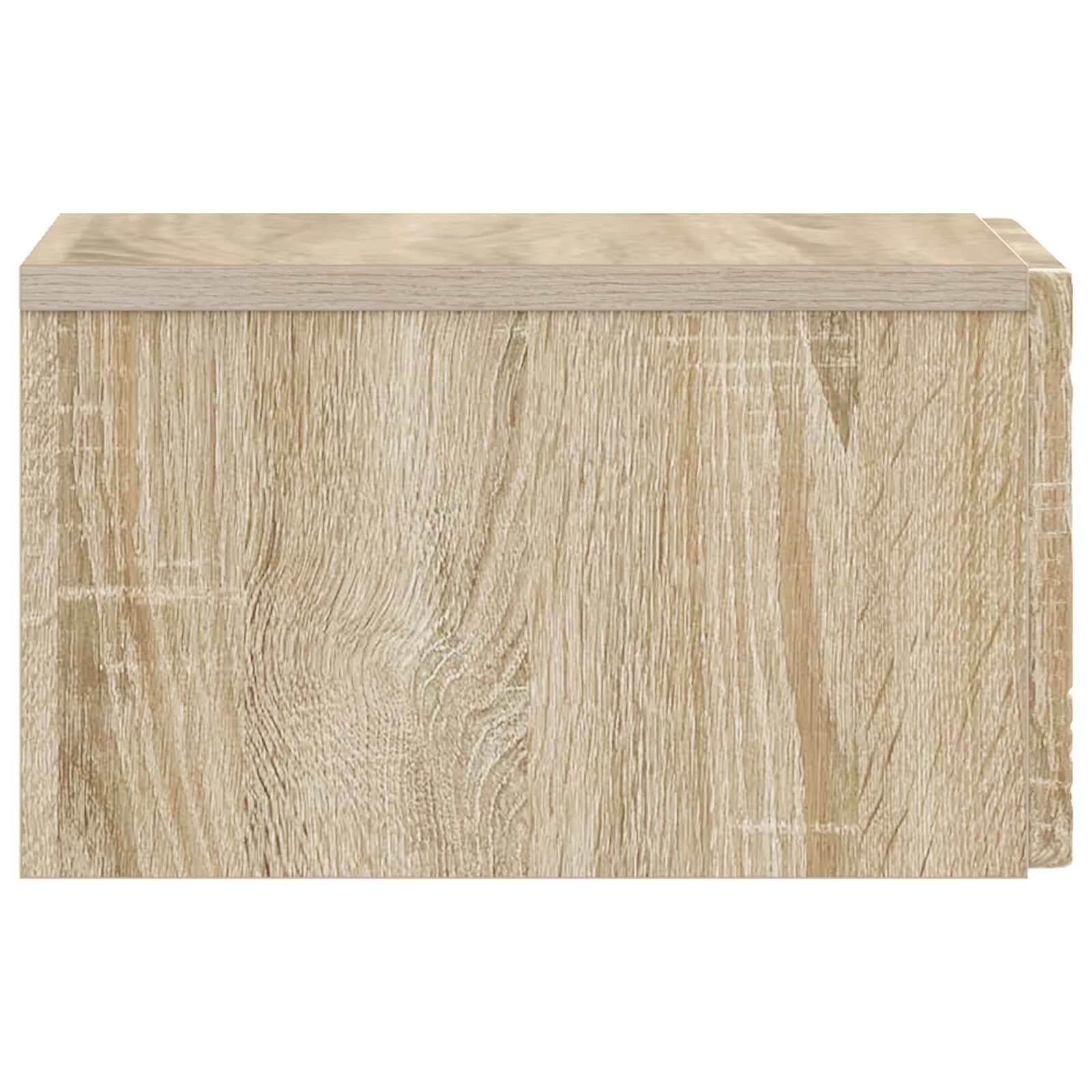 Stenska stranska miza 2 kos Sonoma hrast 34,5 x 33 x 20 cm - slika 7