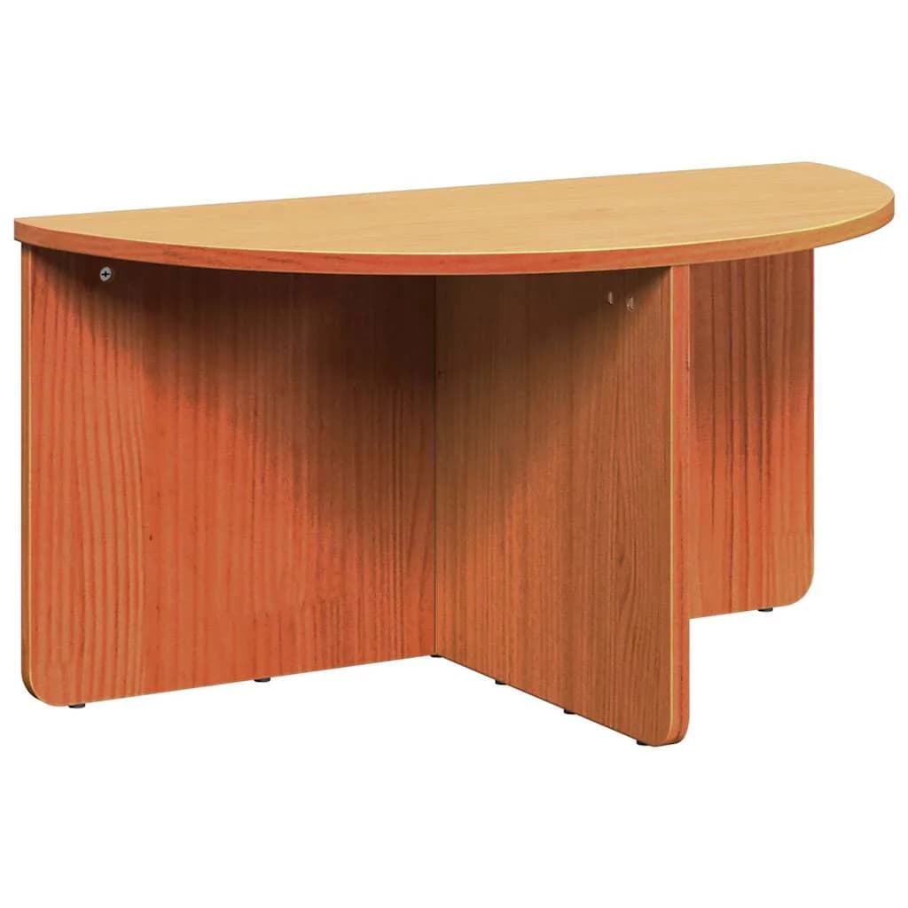 Klubska miza 2 kos Voskast rjav 79 x 39,5 x 40 cm - slika 7