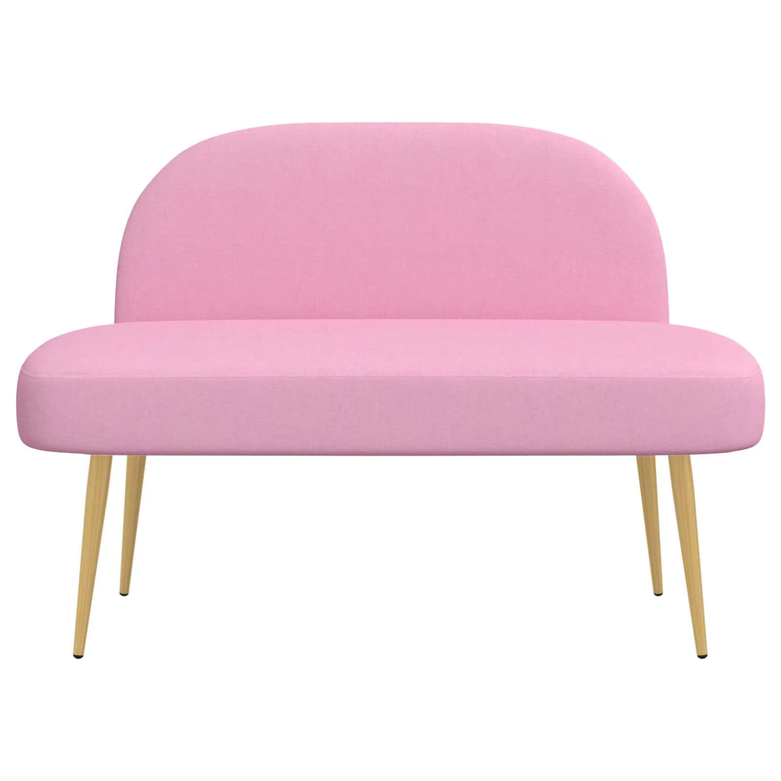 Oblazinjena klop z naslonom Roza 110 x 60 x 76 cm Poliester - slika 3