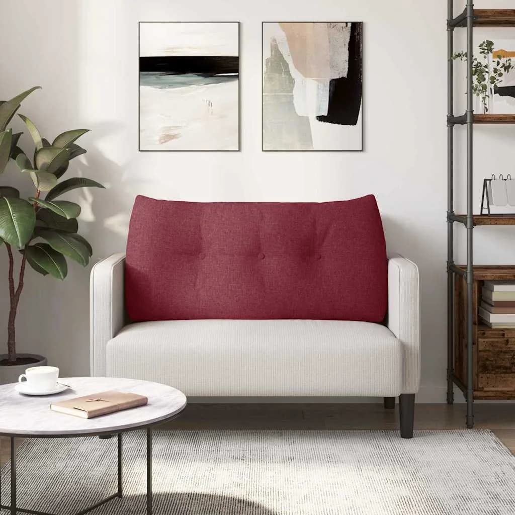 Poglavni vzglavnik Vinorodna rdeča 100 x 24 x 50 cm blago - slika 4