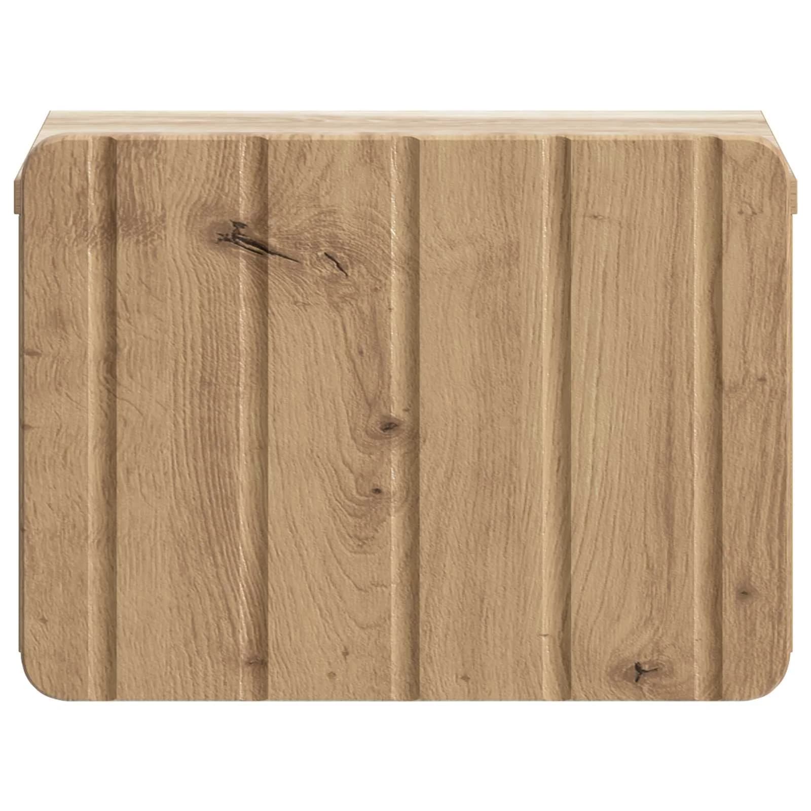 Stenski nočni omarici 2 kos Artisan hrast 33 x 34,5 x 24 cm - slika 7