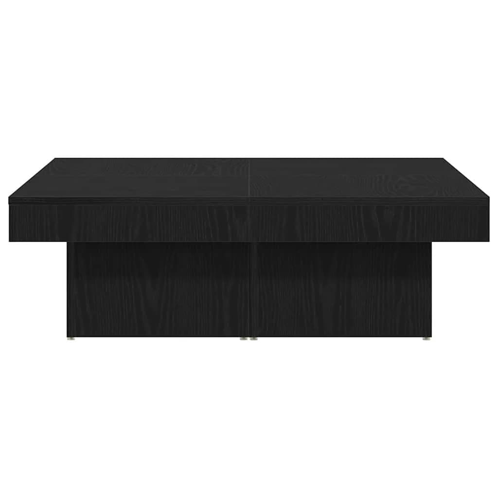 Klubska miza Črna Orehovina 90 x 90 x 28 cm Inženirski les - slika 6