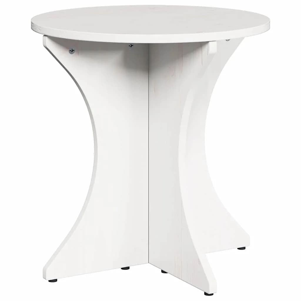 Klubska miza 2 kos Bela 46 x 46 x 47 cm Trdna borovina - slika 6