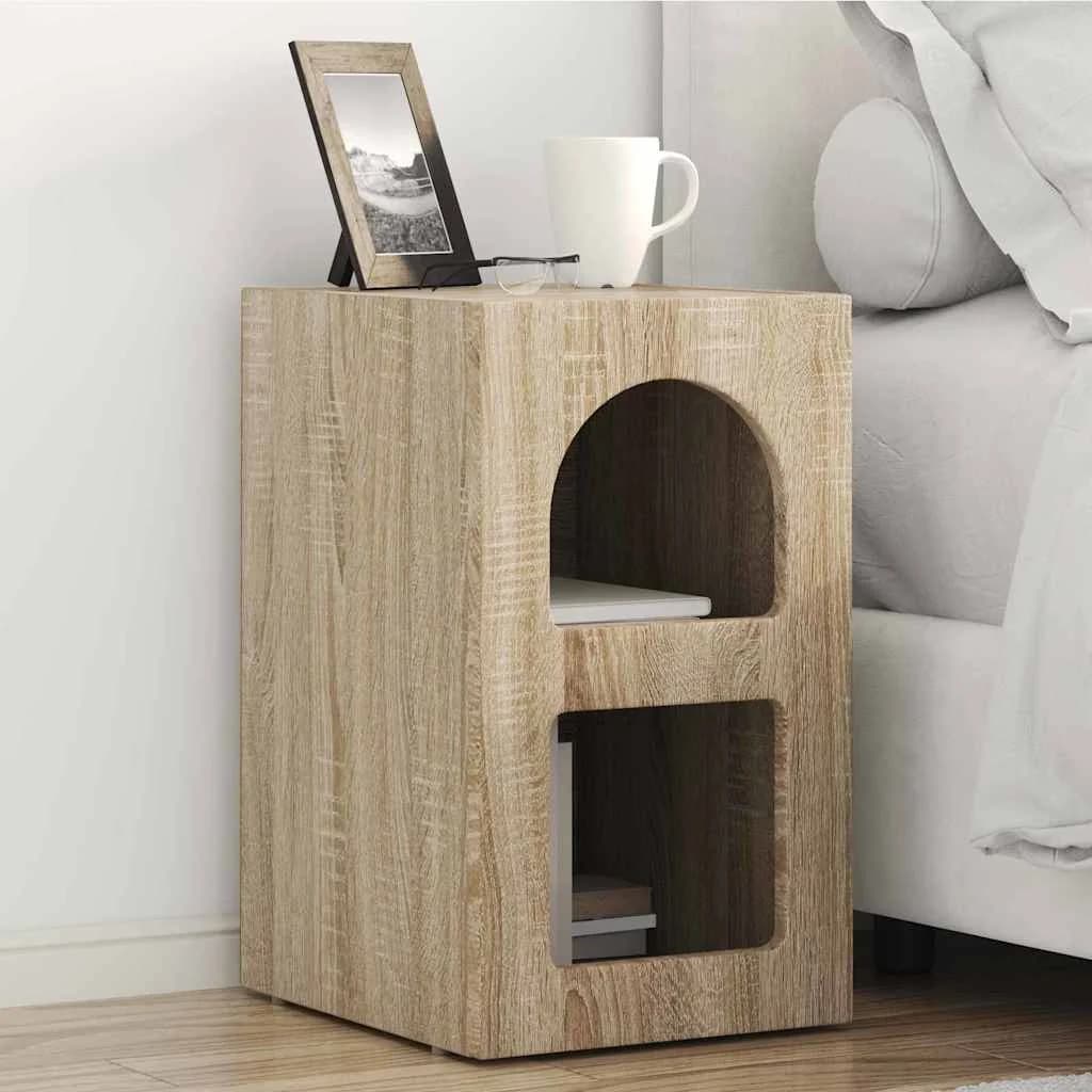Nočna omarica ELST 2 kos Sonoma hrast 29,5 x 33,5 x 50 cm