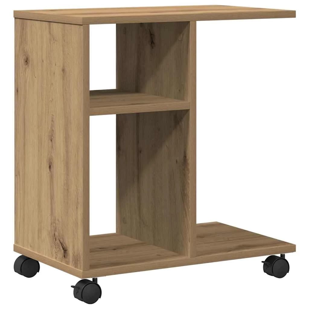 Stranska miza artisan hrast 50 x 30 x 55 cm Inženirski les - slika 2