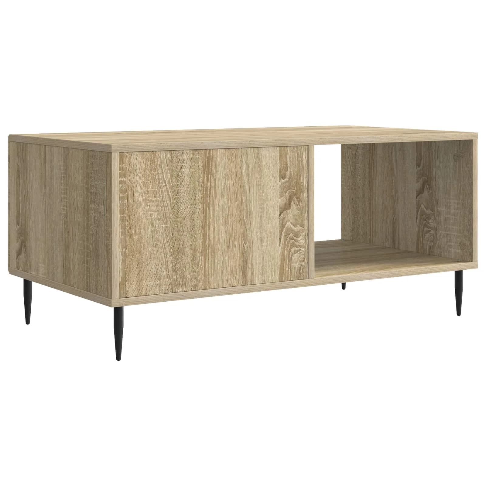 Klubska miza Sonoma hrast 90 x 50 x 40 cm Inženirski les - slika 7