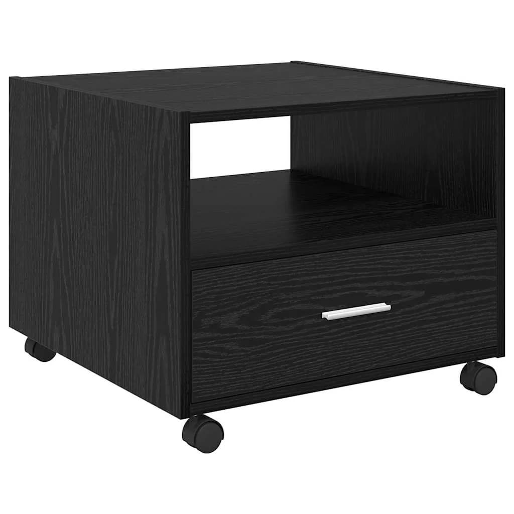 Klubska miza Črna Orehovina 55 x 55 x 45cm Inženirski les - slika 2