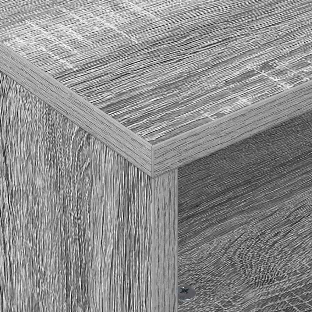 Stranska miza s kolesi Siva Sonoma 50,5 x 50 x 30 cm - slika 8