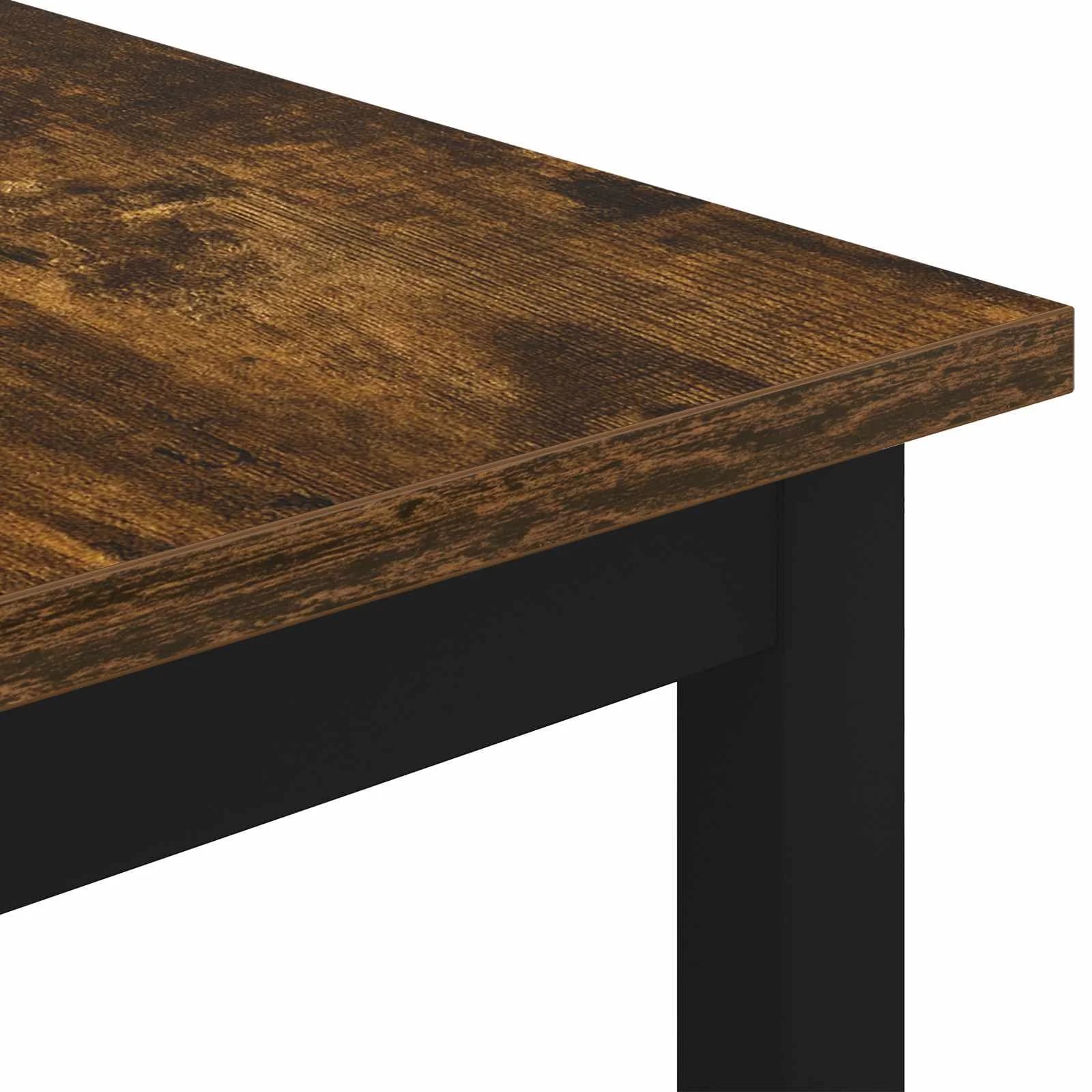 Klubska miza Dimni hrast 60 x 30 x 36 cm Inženirski les - slika 7
