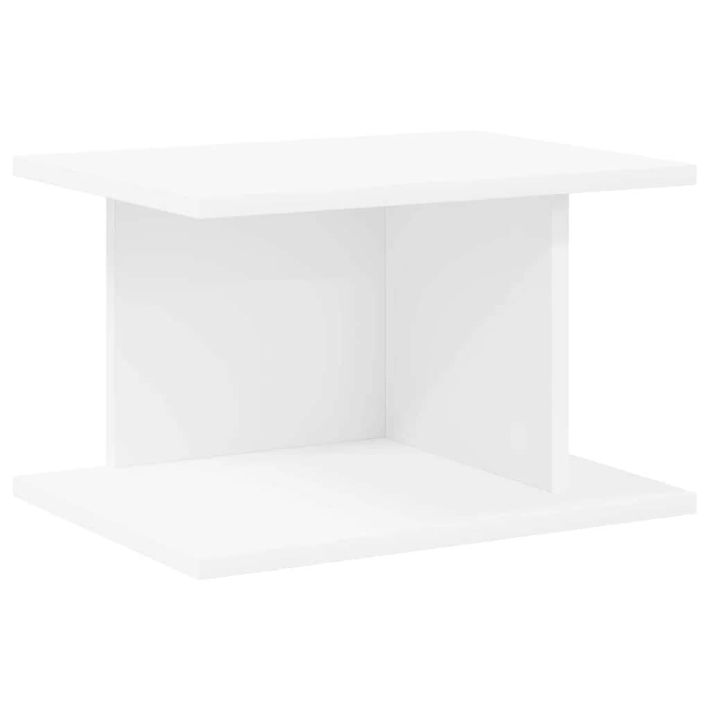 Nočna omarica Bela 40 x 30 x 25 cm Inženirski les - slika 2