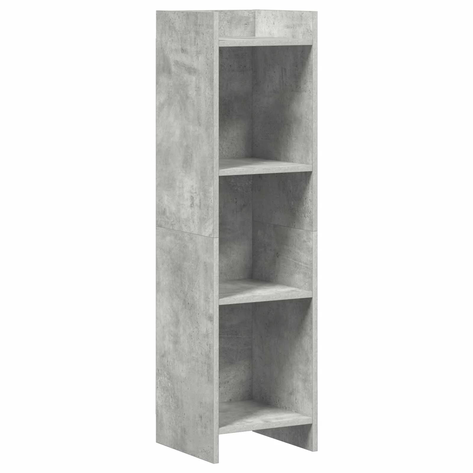 Knjižna omara Betonsko siva 30 x 30 x 111 cm Inženirski les - slika 2