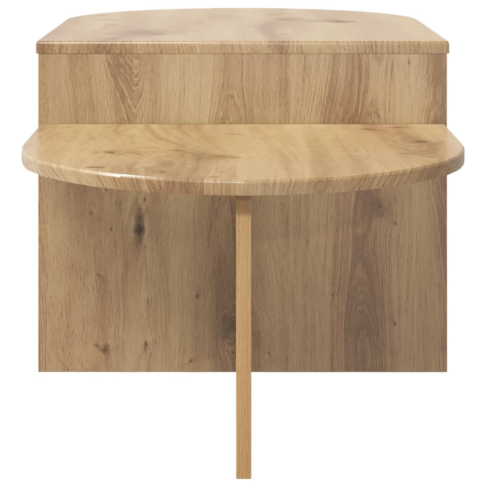 Klubska miza Artisan hrast 100 x 50 x 40 cm Inženirski les - slika 6