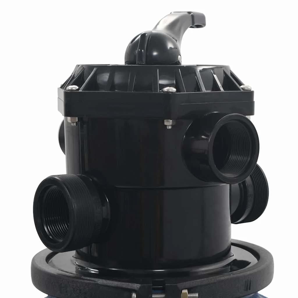 Bazenski peščeni filter s 6-pozicijskim ventilom moder 560 mm - slika 5