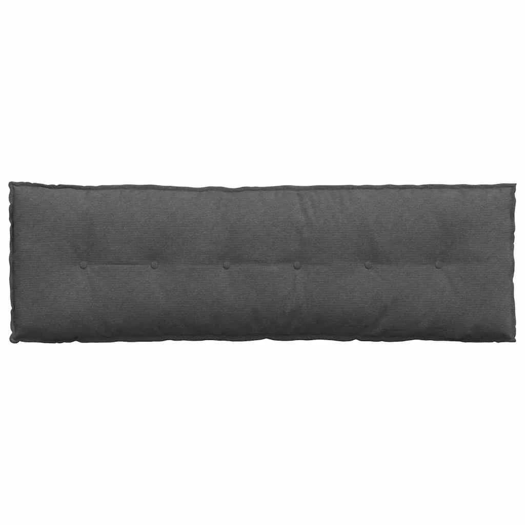 Poglavni vzglavnik Temno siva 160 x 50 cm Žametna tkanina - slika 6