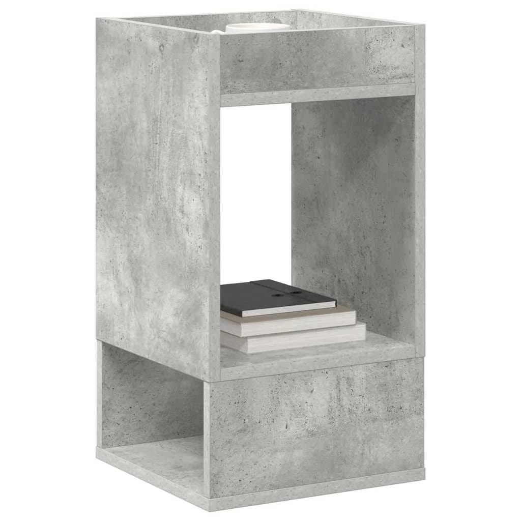 Stranska miza 2 kos Betonsko siva 30 x 30 x 56 cm - slika 3
