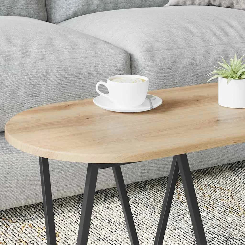 Klubska miza Umetni hrast 80 x 40 x 40.5 cm - slika 4