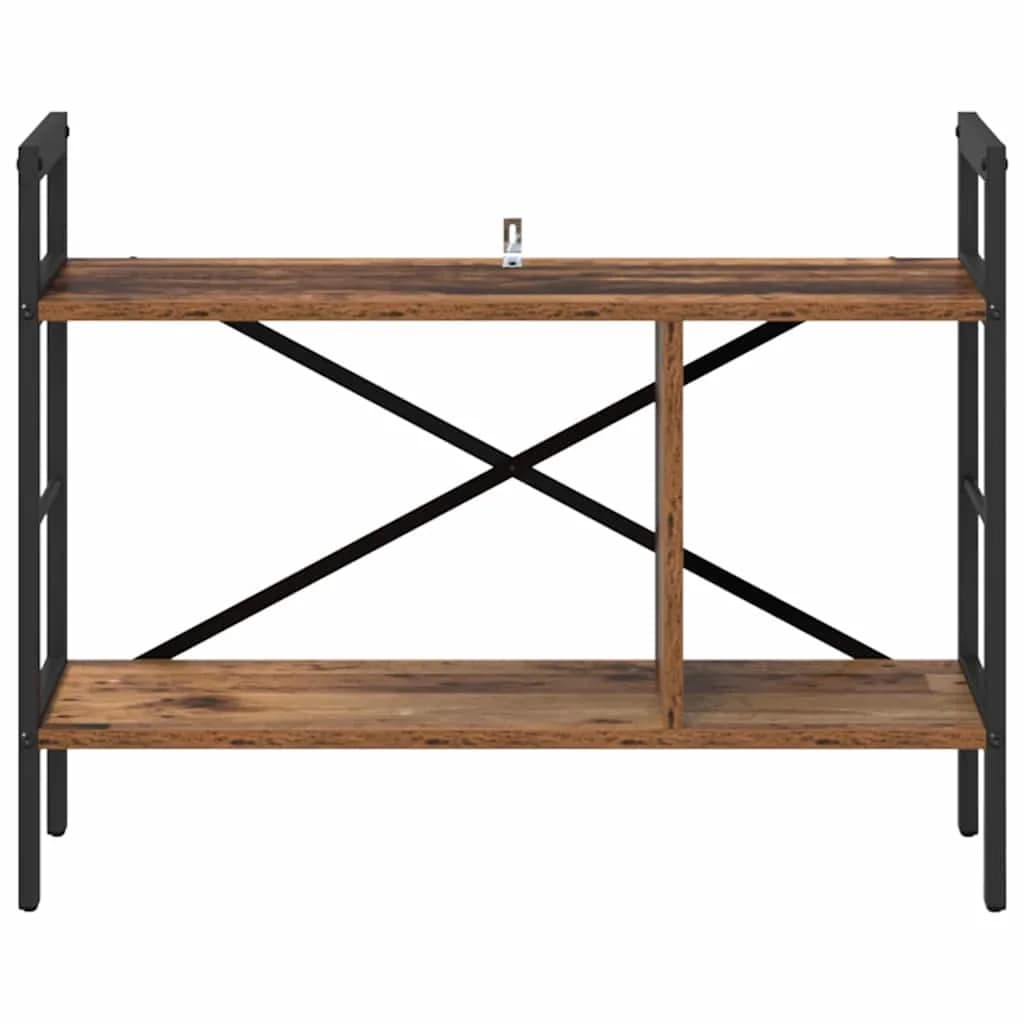 Knjižna polica 3 nivojev 75 x 30 x 58,5 cm Inženirski les - slika 5