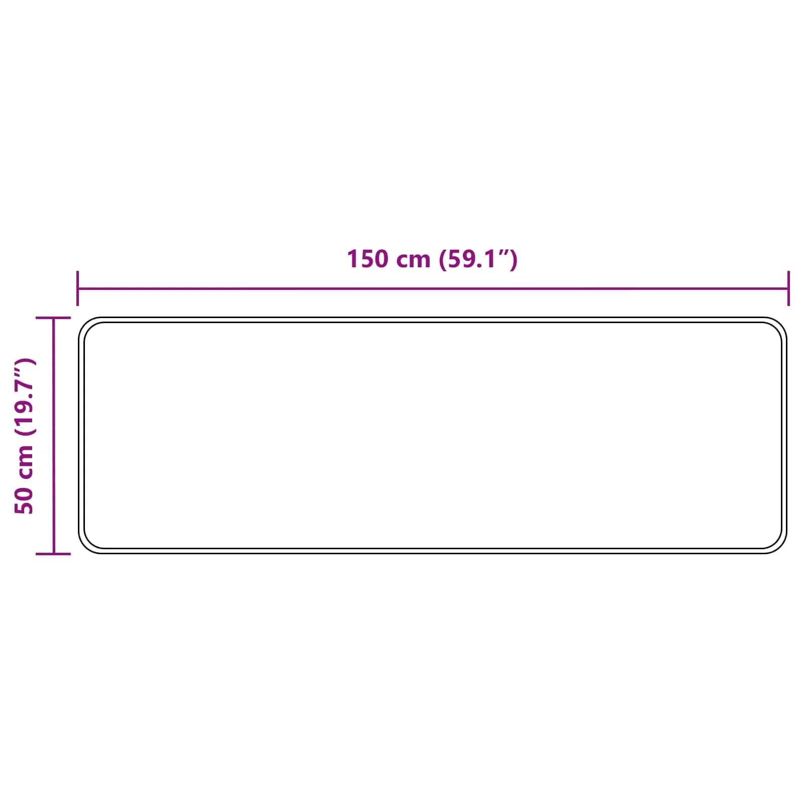 Preproga runner MARSA Bež 50 x 150 cm Poliester in PVC - slika 7