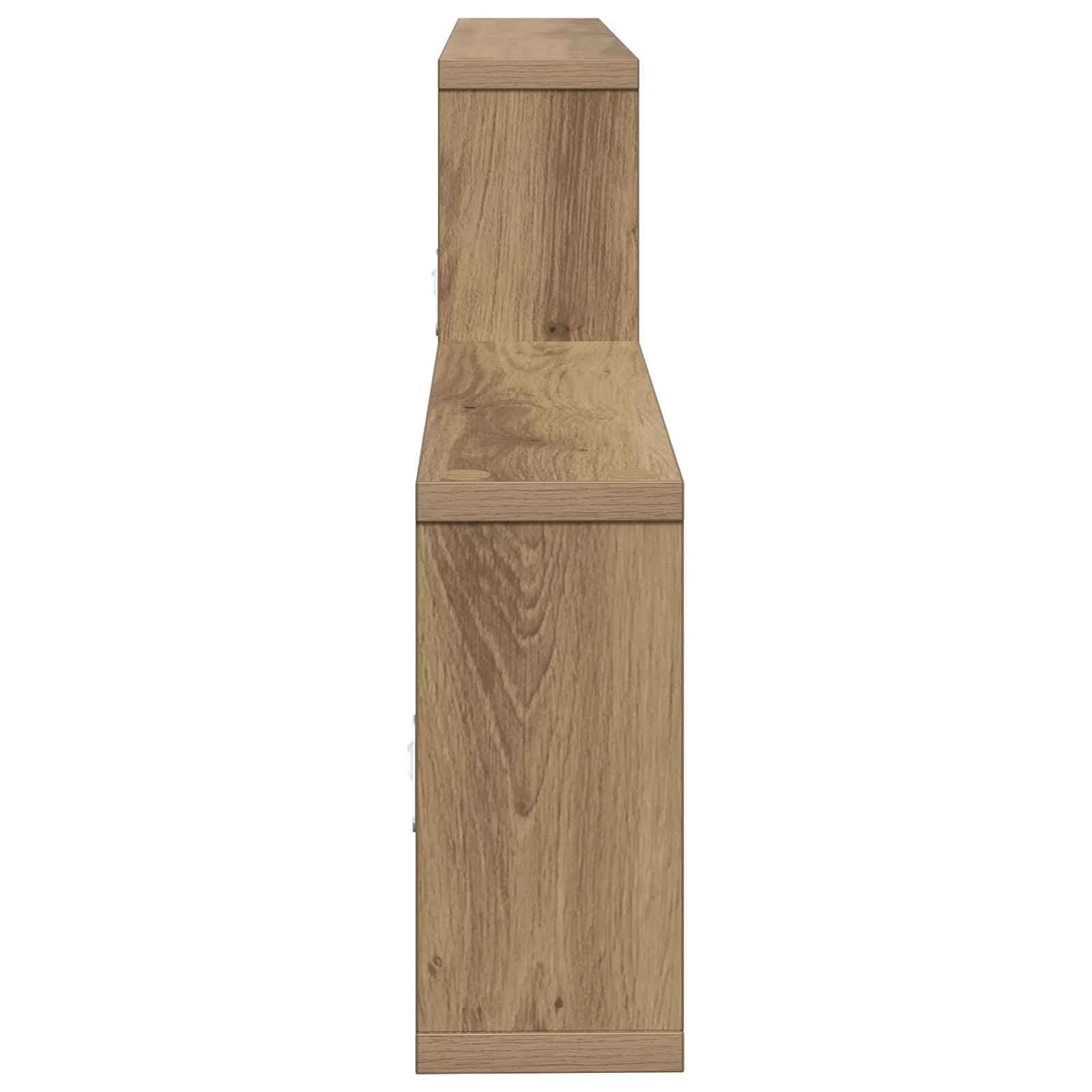 Stenska polica Artisan hrast 130 x 10 x 50 cm Inženirski les - slika 5
