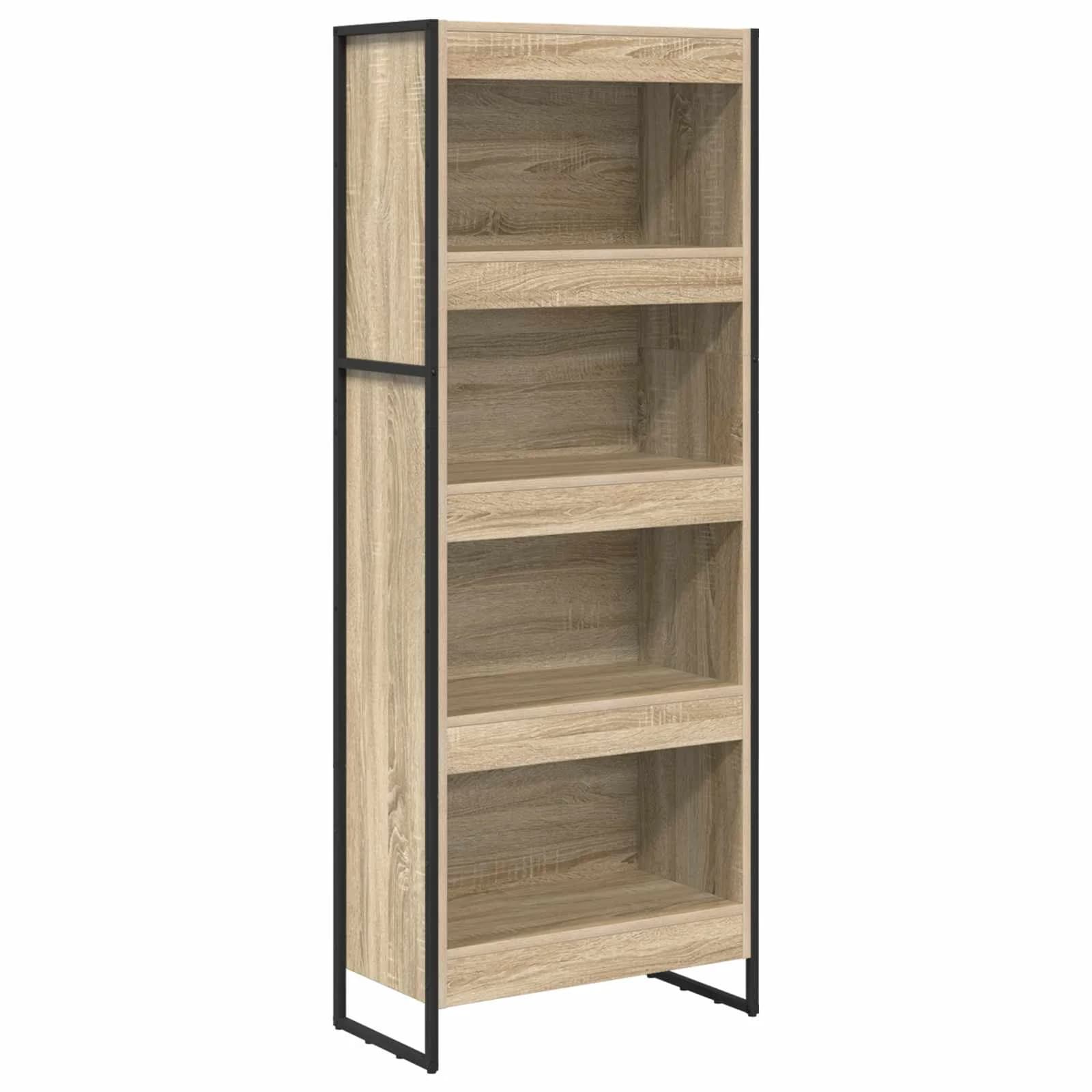 Knjigovni omar 60 x 30 x 155 cm Inženirski les Sonoma - slika 2