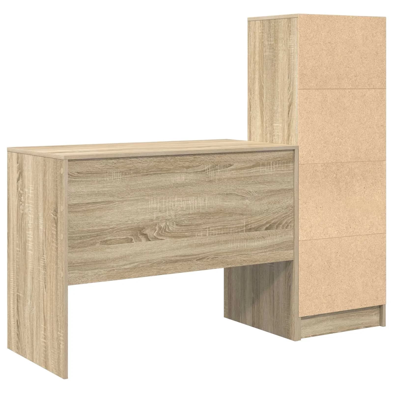 Miza Sonoma hrast 145.5 x 50 x 127 cm 2 kos - slika 9