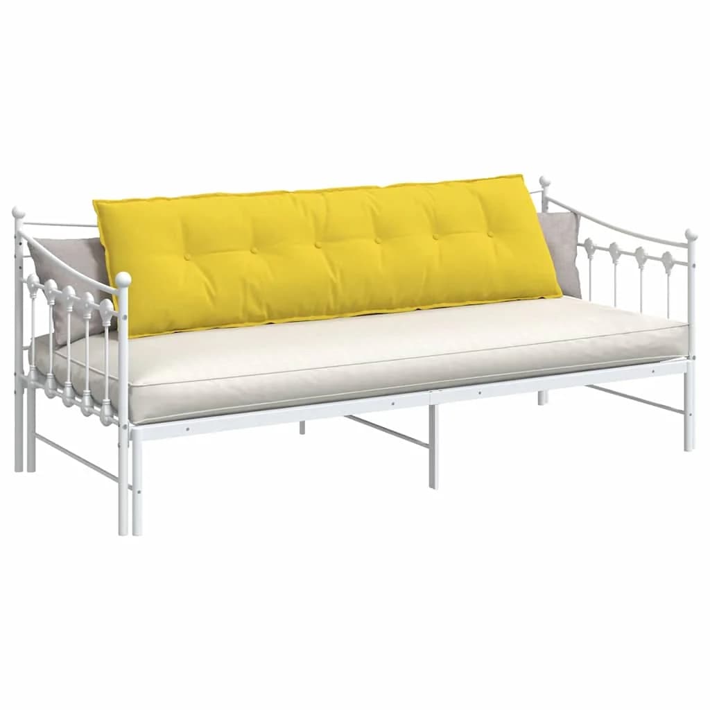 Poglavni vzglavnik Svetlo rumena 180 x 19 x 50 cm blago - slika 3